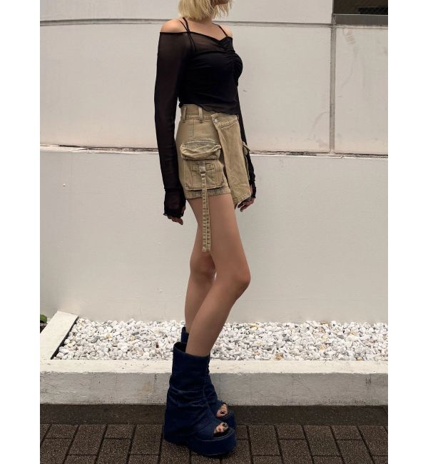 EMODA「ストラップシアートップス」|Tシャツ・カットソー|