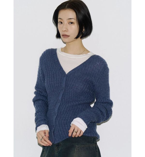 EMODA「【VEQUM】WAVING V NECK KNIT」|ニット・セーター|