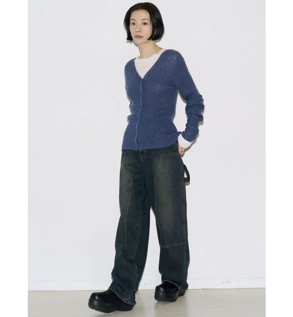 EMODA「【VEQUM】WAVING V NECK KNIT」|ニット・セーター|