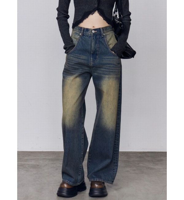 EMODA「バックグラフィティルーズジーンズ」|デニム|