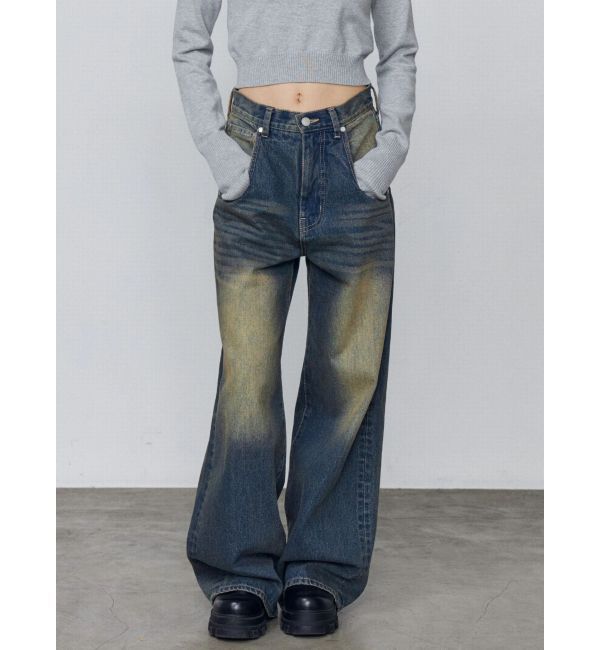 EMODA「バックグラフィティルーズジーンズ」|デニム|