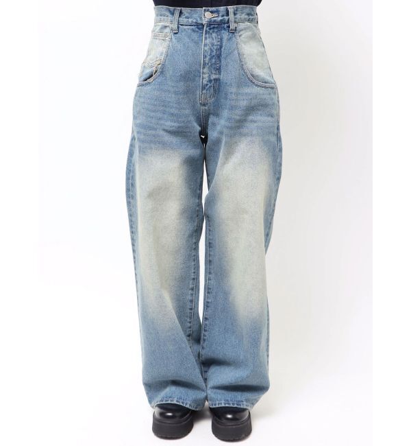 EMODA「バックグラフィティルーズジーンズ」|デニム|