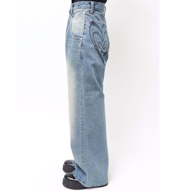 EMODA「バックグラフィティルーズジーンズ」|デニム|