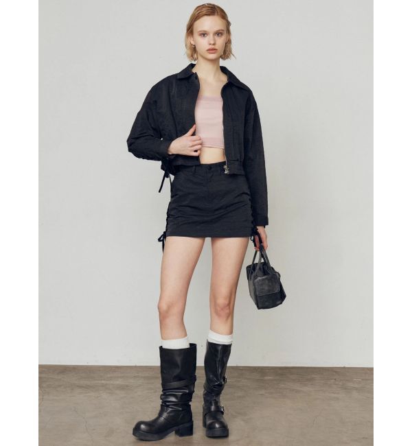 EMODA「シアーベロアプレートクロップトップ」|Tシャツ・カットソー|