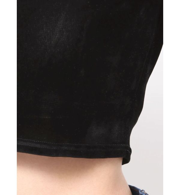 EMODA「シアーベロアプレートクロップトップ」|Tシャツ・カットソー|