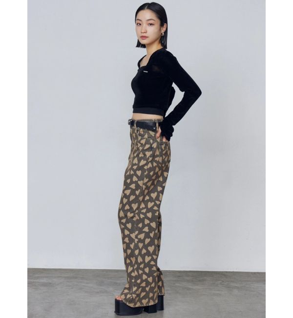 EMODA「シアーベロアプレートクロップトップ」|Tシャツ・カットソー|