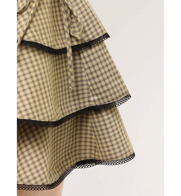 EMODA「レースアップティアードミニワンピース」|ワンピース|