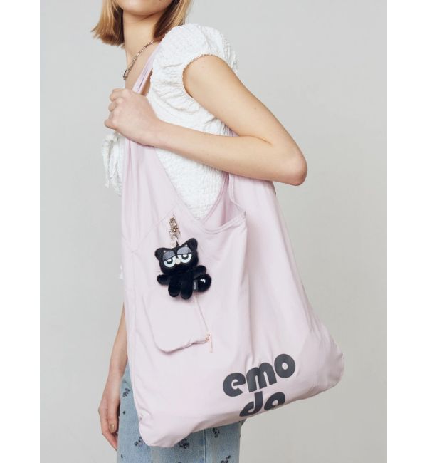 EMODA「ワイドチャームトートバッグ」|トートバッグ|ピンク