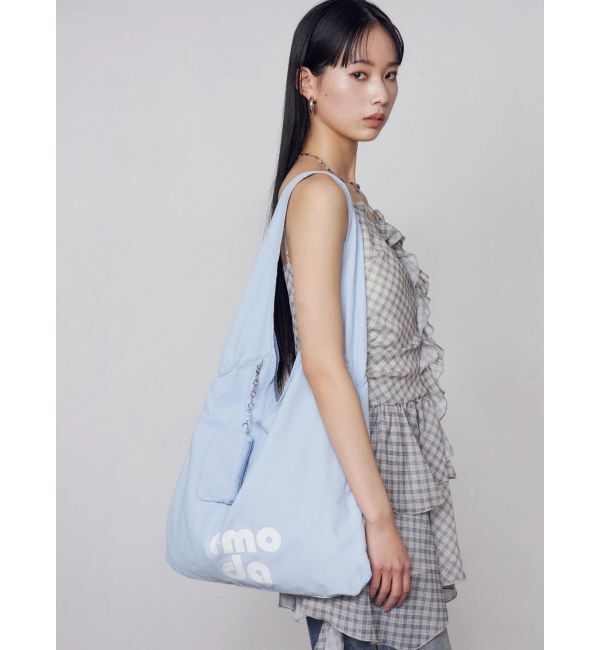 EMODA「ワイドチャームトートバッグ」|トートバッグ|ブルー