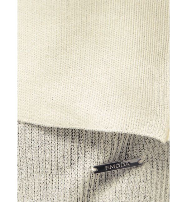EMODA「2ピースシアーギャザーニット」|ニット・セーター|