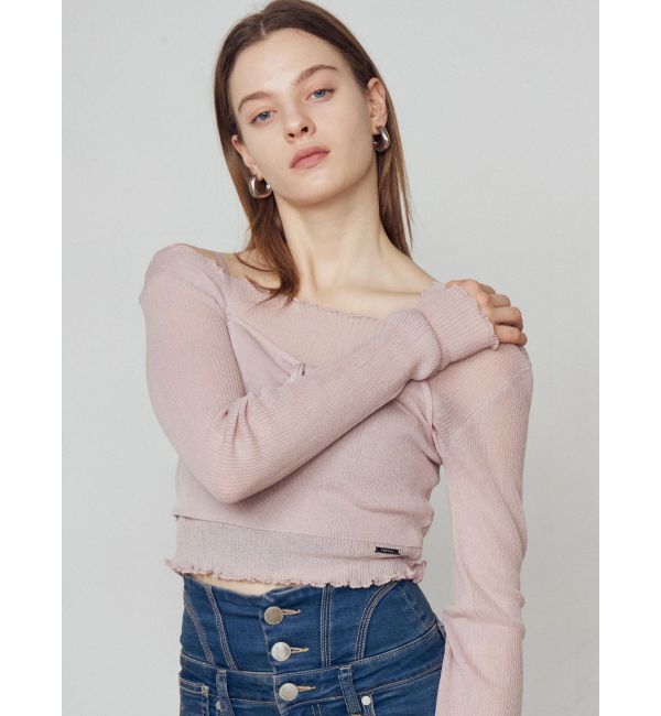 EMODA「2ピースシアーギャザーニット」|ニット・セーター|