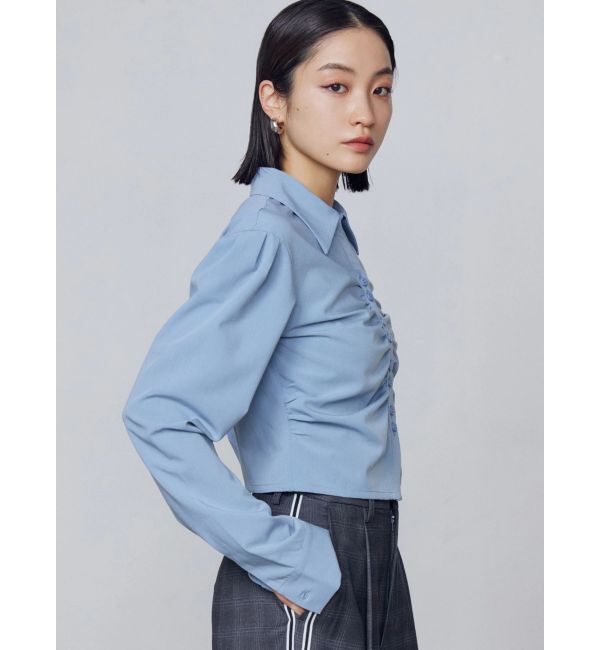 EMODA「ギャザーフロントスキッパーシャツ」|Tシャツ・カットソー|