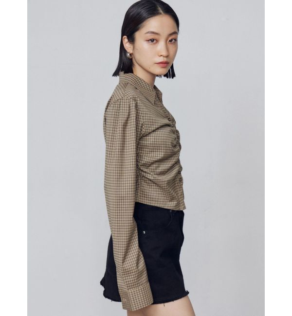 EMODA「ギャザーフロントスキッパーシャツ」|Tシャツ・カットソー|