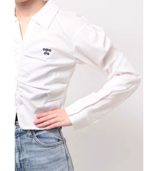 EMODA「ギャザーフロントスキッパーシャツ」|Tシャツ・カットソー|