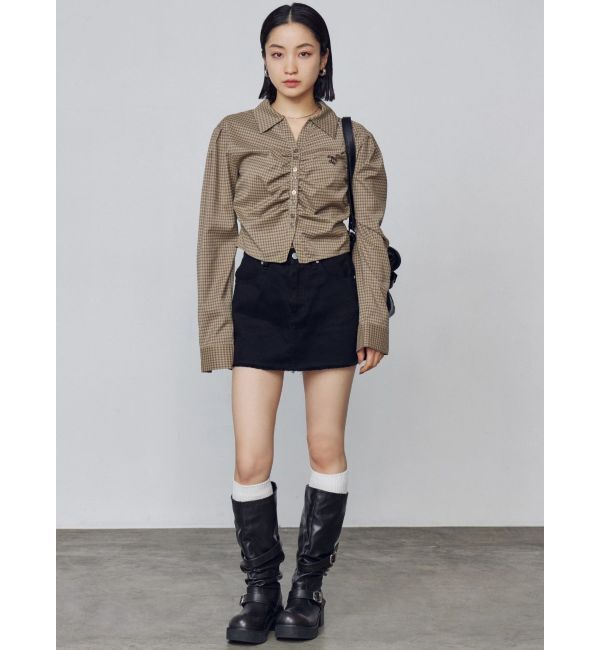 EMODA「ギャザーフロントスキッパーシャツ」|Tシャツ・カットソー|