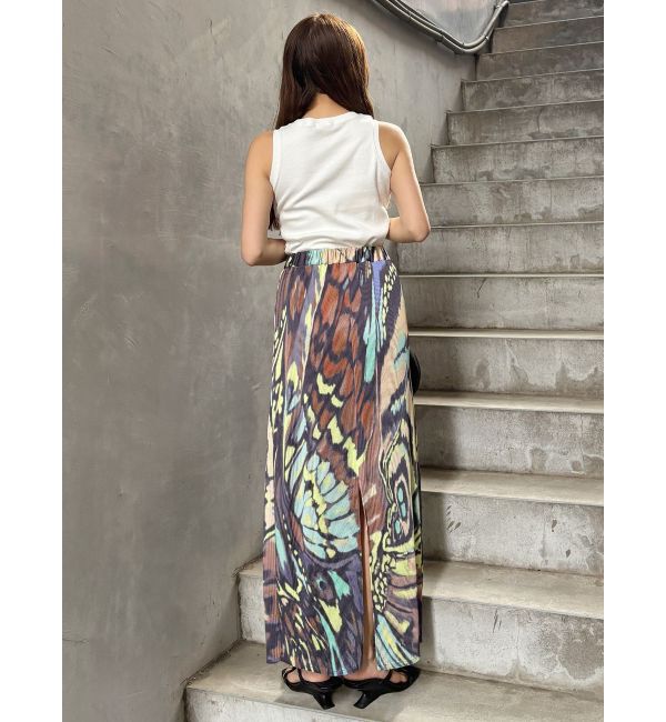 MURUA「バタフライパターンナロースカート」|スカート|