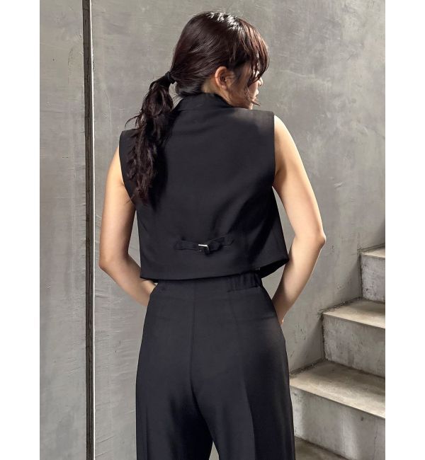 MURUA「ショートテーラードジレ」|ベスト・ジレ|