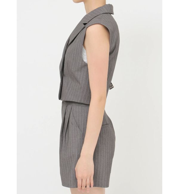 MURUA「ショートテーラードジレ」|ベスト・ジレ|