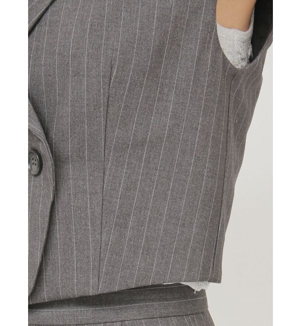 MURUA「ショートテーラードジレ」|ベスト・ジレ|
