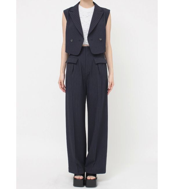 MURUA「ショートテーラードジレ」|ベスト・ジレ|