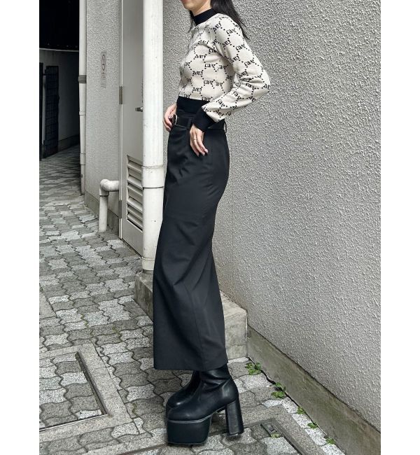 MURUA「ZIPスリットナロースカート」|スカート|