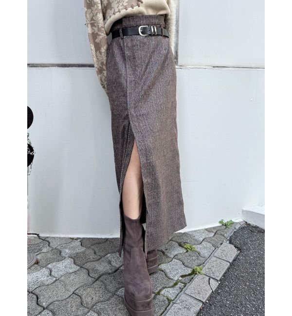 MURUA「ZIPスリットナロースカート」|スカート|ミックス