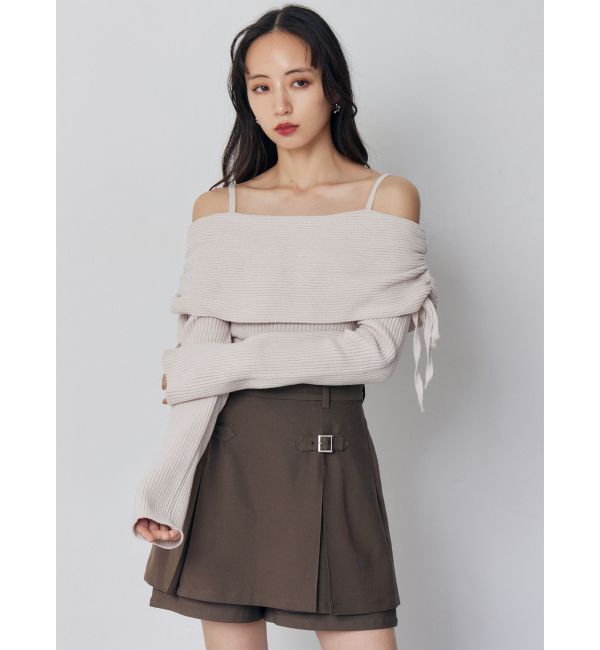 MURUA「モールヤーンオフショルニット」|ニット・セーター|