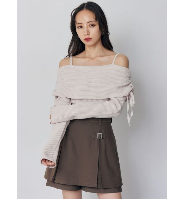 MURUA「モールヤーンオフショルニット」|ニット・セーター|