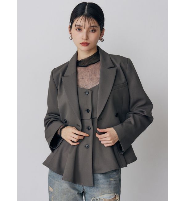 MURUA「ショートテーラードジャケット【セット販売対象】」|テーラードジャケット|