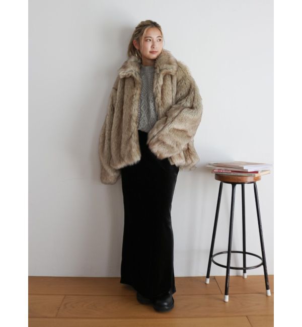 Ungrid「ボリュームデザインファーコート」|その他|