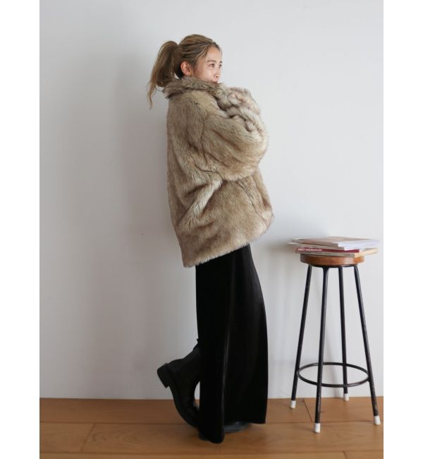 Ungrid「ボリュームデザインファーコート」|その他|