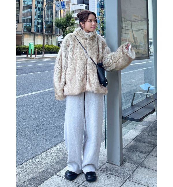 Ungrid「ボリュームデザインファーコート」|その他|