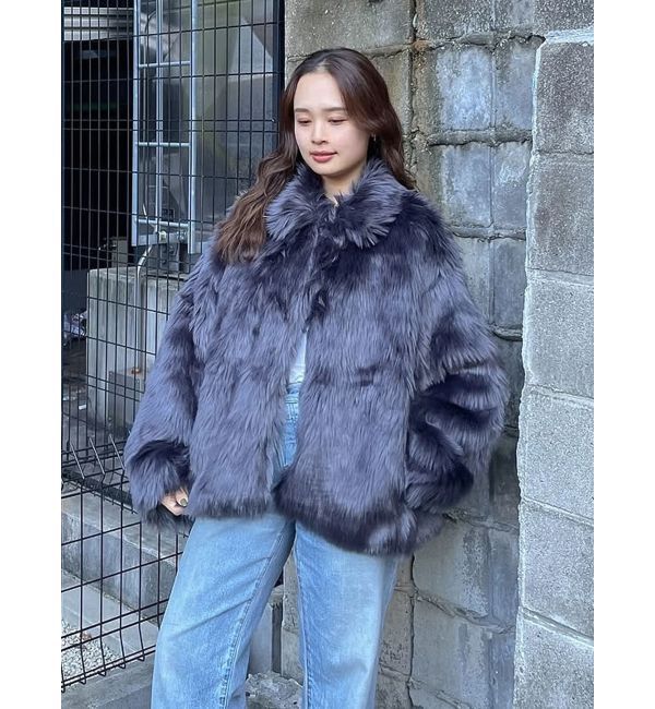 Ungrid「ボリュームデザインファーコート」|その他|