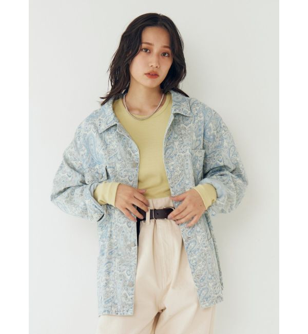 Ungrid「ペイズリーデニムカバーオール」|その他|