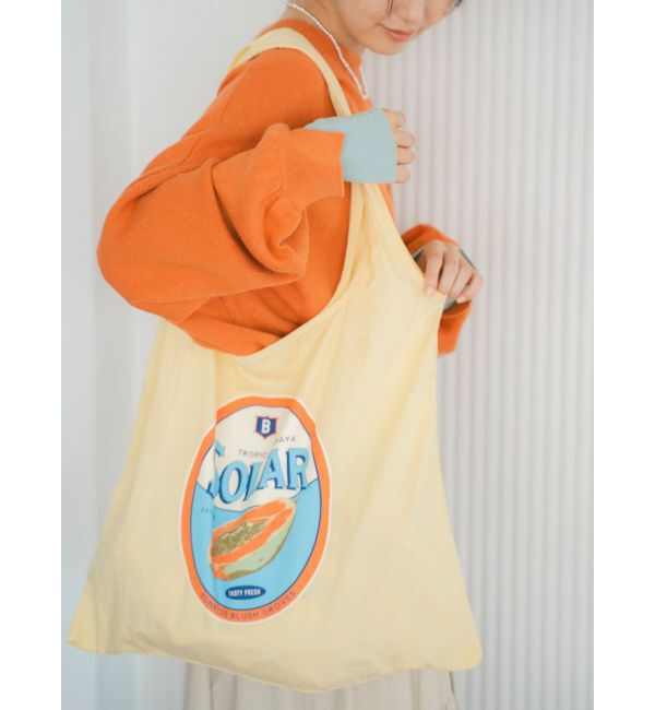 Ungrid「カラーロゴエコBAG」|トートバッグ|