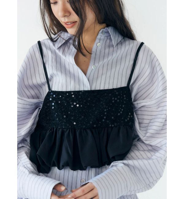 Ungrid「スパンコールバルーンビスチェ」|キャミソール|