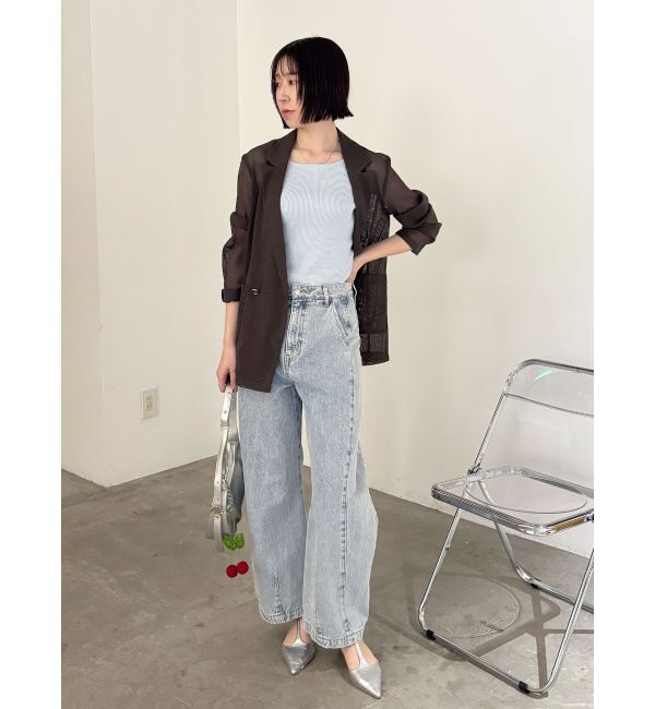 LAGUNAMOON「ボートネックニットタンク」|タンクトップ|