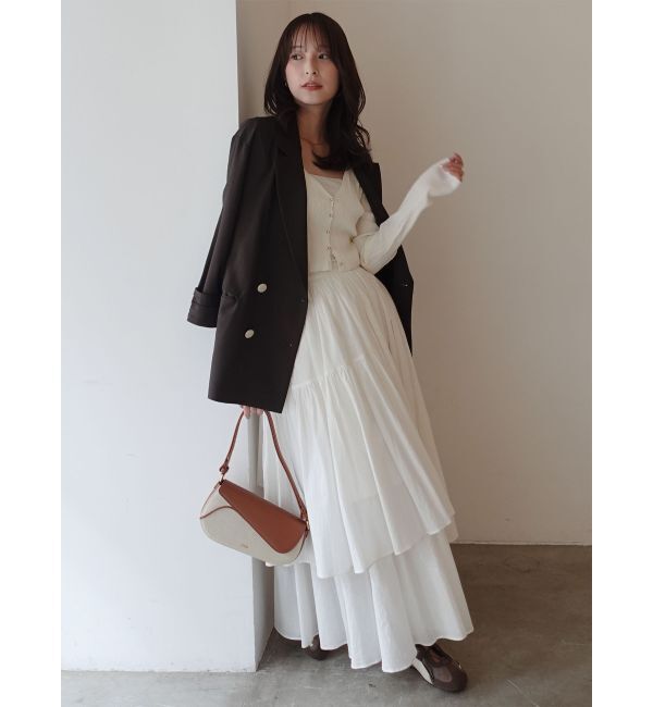 LAGUNAMOON「アシメティアードコットンスカート」|スカート|