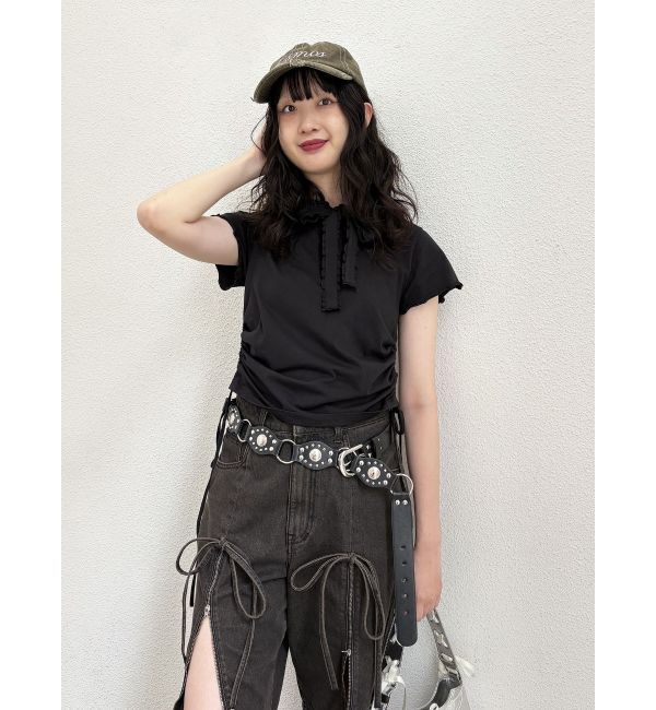 jouetie「フリルカットフーディー」|パーカー|