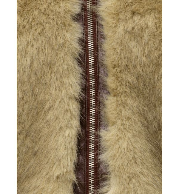 jouetie「【WEB限定】ベルトミドルファーコート」|ブルゾン・スタジャン|