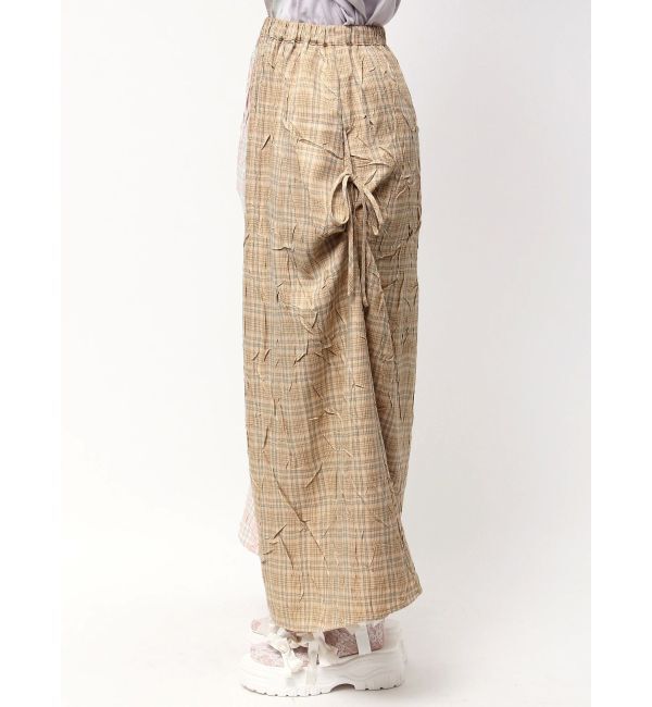 merry jenny「check&times;checkリボンギャザースカート」|スカート|