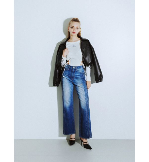 GYDA「3way GDビジューMOLDチェーンストラップポインテッドミュール」|パンプス|