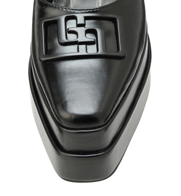 GYDA「GGアンクルストラップチャンキーヒールパンプス」|パンプス|