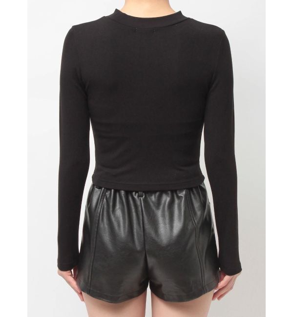 GYDA「latticeカット bijouトップス」|Tシャツ・カットソー|