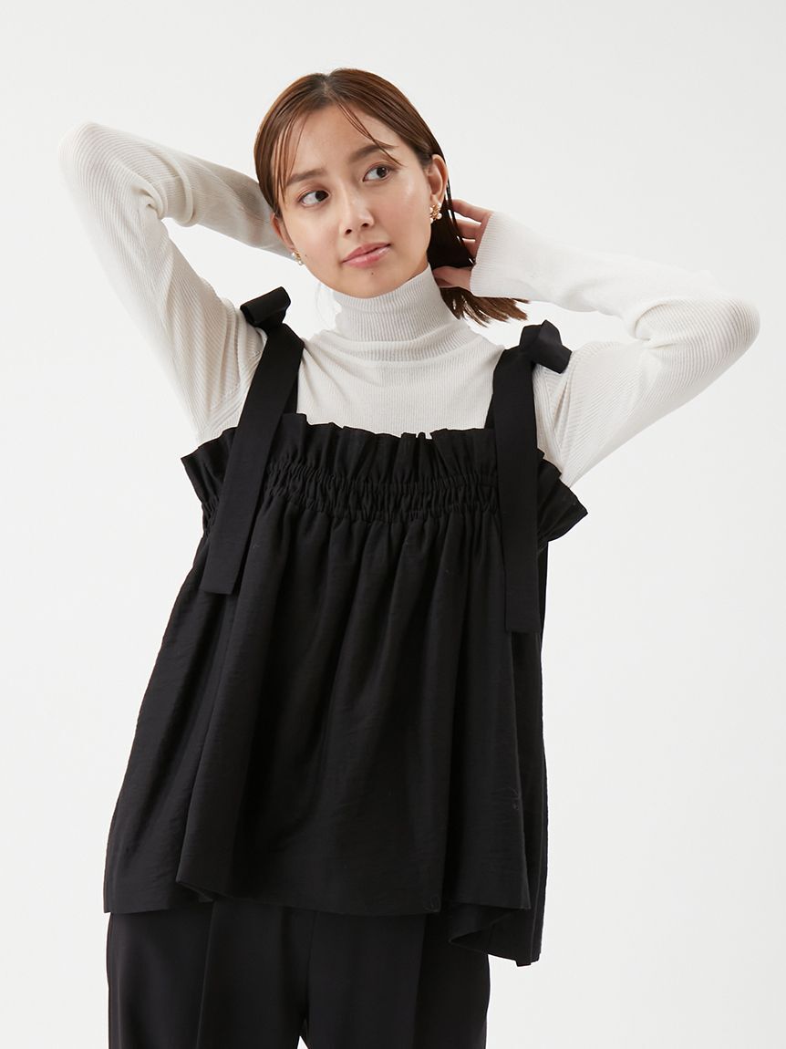 Mila Owen「【セットアイテム】ペプラムキャミブラウス&times;パンツ SET UP」|ワンピース|