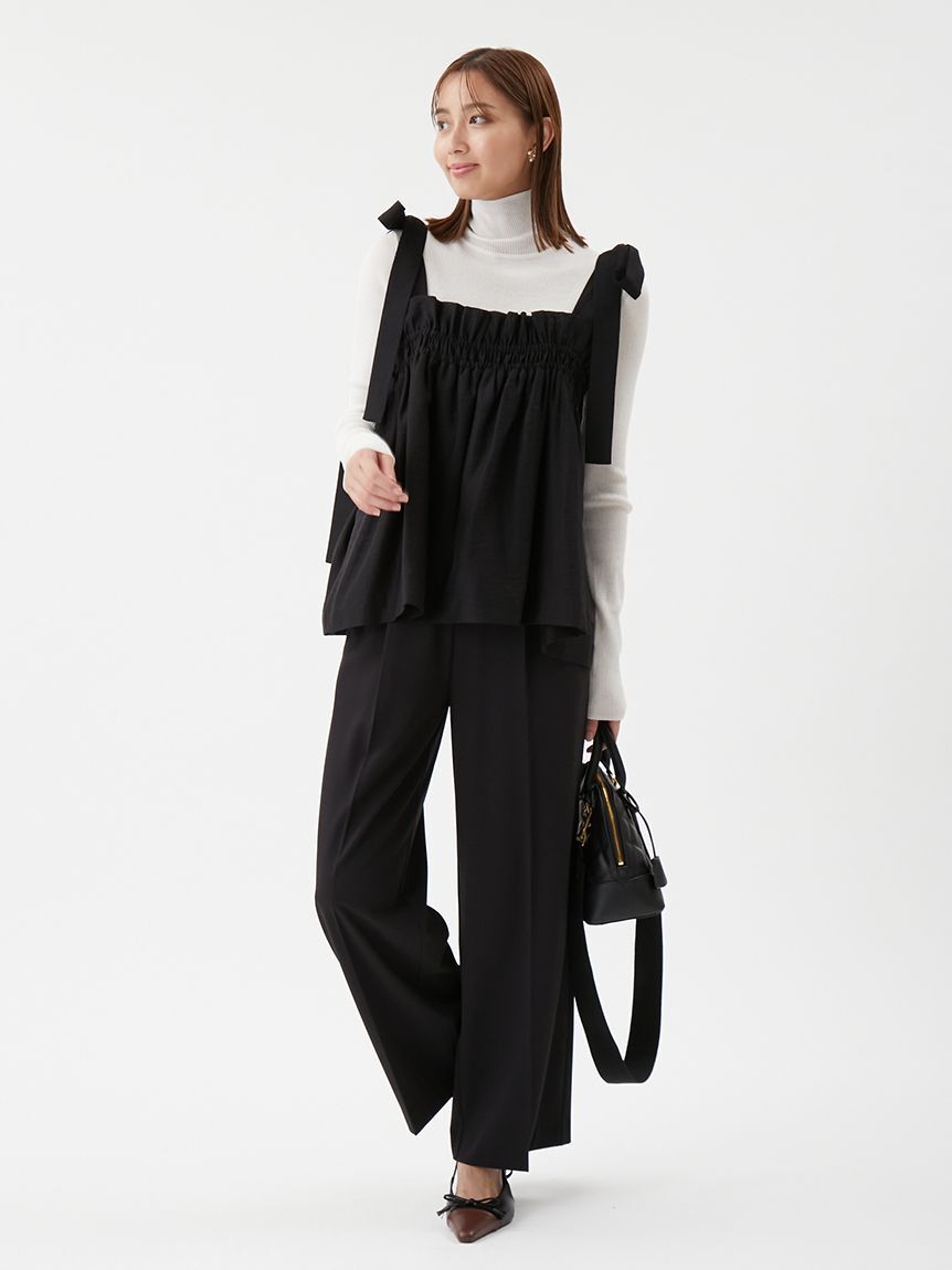 Mila Owen「【セットアイテム】ペプラムキャミブラウス&times;パンツ SET UP」|ワンピース|