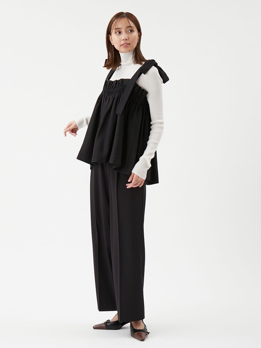 Mila Owen「【セットアイテム】ペプラムキャミブラウス&times;パンツ SET UP」|ワンピース|