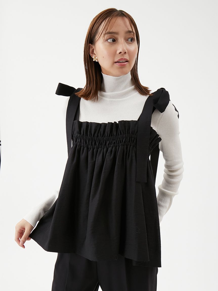 Mila Owen「【セットアイテム】ペプラムキャミブラウス&times;パンツ SET UP」|ワンピース|