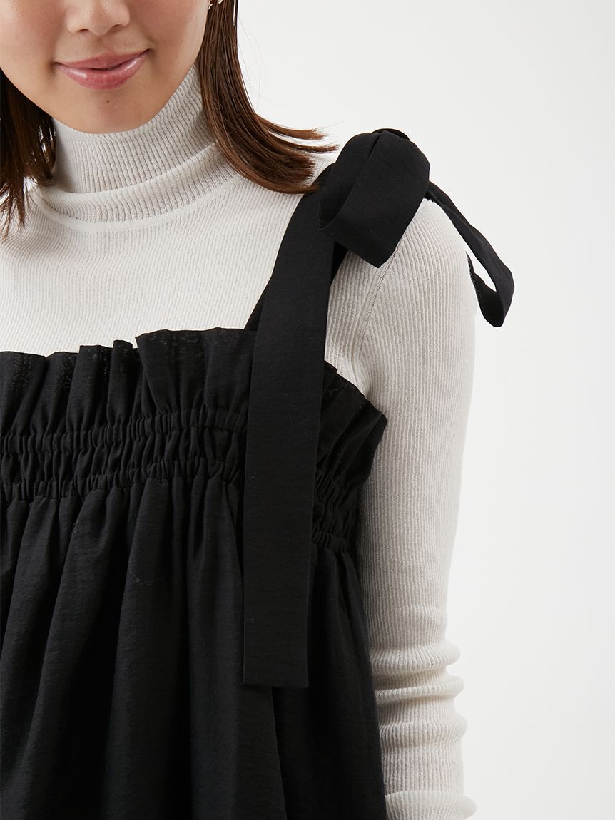 Mila Owen「【セットアイテム】ペプラムキャミブラウス&times;パンツ SET UP」|ワンピース|