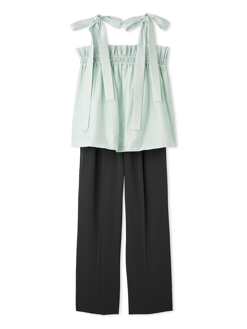 Mila Owen「【セットアイテム】ペプラムキャミブラウス&times;パンツ SET UP」|ワンピース|MNT